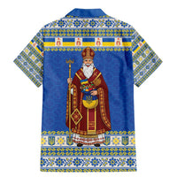 Ukraine Christmas Family Matching Mermaid Dress and Hawaiian Shirt Saint Nicholas Vyshyvanka Style - Wonder Print Shop