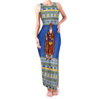 Ukraine Christmas Family Matching Tank Maxi Dress and Hawaiian Shirt Saint Nicholas Vyshyvanka Style - Wonder Print Shop