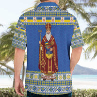 Ukraine Christmas Hawaiian Shirt Saint Nicholas Vyshyvanka Style - Wonder Print Shop