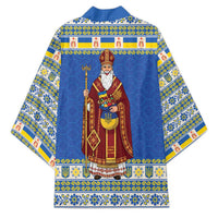 Ukraine Christmas Kimono Saint Nicholas Vyshyvanka Style - Wonder Print Shop