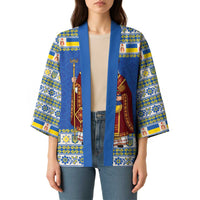 Ukraine Christmas Kimono Saint Nicholas Vyshyvanka Style - Wonder Print Shop