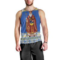 Ukraine Christmas Men Tank Top Saint Nicholas Vyshyvanka Style - Wonder Print Shop