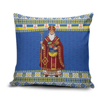 Ukraine Christmas Pillow Cover Saint Nicholas Vyshyvanka Style - Wonder Print Shop