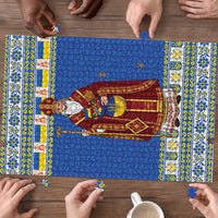 Ukraine Christmas Puzzle Saint Nicholas Vyshyvanka Style - Wonder Print Shop