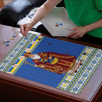 Ukraine Christmas Puzzle Saint Nicholas Vyshyvanka Style - Wonder Print Shop