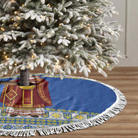 Ukraine Christmas Tree Skirt Saint Nicholas Vyshyvanka Style - Wonder Print Shop