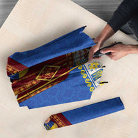 Ukraine Christmas Umbrella Saint Nicholas Vyshyvanka Style - Wonder Print Shop