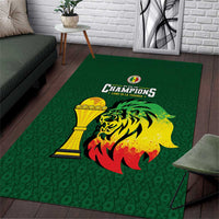 Senegal Football Champions Area Rug Lions of Teranga Rise