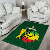 Senegal Football Champions Area Rug Lions of Teranga Rise
