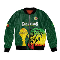 Senegal Football Champions Custom Bomber Jacket Lions of Teranga Rise