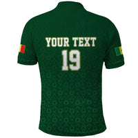 Senegal Football Champions Custom Polo Shirt Lions of Teranga Rise