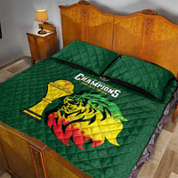 Senegal Football Champions Quilt Bed Set Lions of Teranga Rise