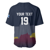 Custom Scotland Football Baseball Jersey William Wallace Statue Edinburgh Castle Art
