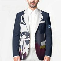 Custom Scotland Football Blazer William Wallace Statue Edinburgh Castle Art