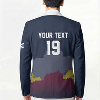 Custom Scotland Football Blazer William Wallace Statue Edinburgh Castle Art