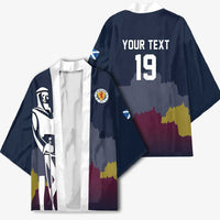 Custom Scotland Football Kimono William Wallace Statue Edinburgh Castle Art