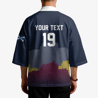Custom Scotland Football Kimono William Wallace Statue Edinburgh Castle Art