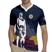 Custom Scotland Football Rugby Jersey William Wallace Statue Edinburgh Castle Art