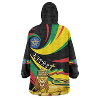 Ethiopia National Day 1991 Kid Wearable Blanket Hoodie Habesha Lion Of Judah