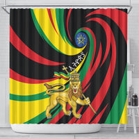 Ethiopia National Day 1991 Shower Curtain Habesha Lion Of Judah