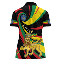 Ethiopia National Day 1991 Women Polo Shirt Habesha Lion Of Judah