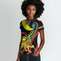 Ethiopia National Day 1991 Women Polo Shirt Habesha Lion Of Judah