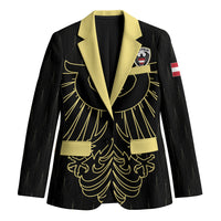 Custom World Football 2026 Austria Blazer Austrian Eagles Black Glory