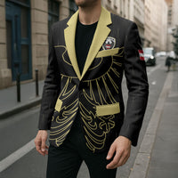 Custom World Football 2026 Austria Blazer Austrian Eagles Black Glory