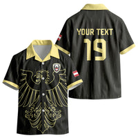 Custom World Football 2026 Austria Kid Hawaiian Shirt Austrian Eagles Black Glory LT19