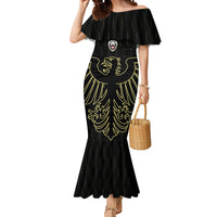Custom World Football 2026 Austria Mermaid Dress Austrian Eagles Black Glory