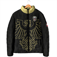 Custom World Football 2026 Austria Padded Jacket Austrian Eagles Black Glory