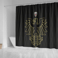World Football 2026 Austria Shower Curtain Austrian Eagles Black Glory