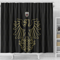 World Football 2026 Austria Shower Curtain Austrian Eagles Black Glory