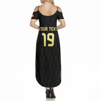Custom World Football 2026 Austria Summer Maxi Dress Austrian Eagles Black Glory