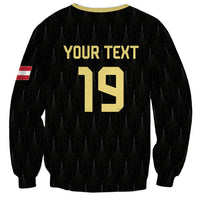 Custom World Football 2026 Austria Sweatshirt Austrian Eagles Black Glory