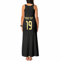 Custom World Football 2026 Austria Tank Maxi Dress Austrian Eagles Black Glory