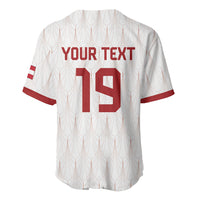 Custom World Football 2026 Austria Baseball Jersey Austrian Eagles White Glory