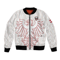 Custom World Football 2026 Austria Bomber Jacket Austrian Eagles White Glory