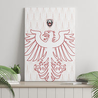 World Football 2026 Austria Canvas Wall Art Austrian Eagles White Glory