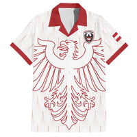 Custom World Football 2026 Austria Hawaiian Shirt Austrian Eagles White Glory