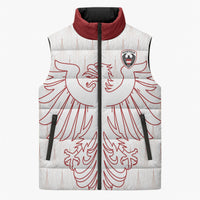 Custom World Football 2026 Austria Sleeveless Puffer Jacket Austrian Eagles White Glory