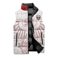 Custom World Football 2026 Austria Sleeveless Puffer Jacket Austrian Eagles White Glory