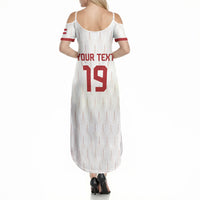 Custom World Football 2026 Austria Summer Maxi Dress Austrian Eagles White Glory