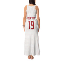Custom World Football 2026 Austria Tank Maxi Dress Austrian Eagles White Glory