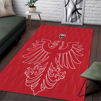 World Football 2026 Austria Area Rug Austrian Eagles Red Glory