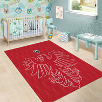World Football 2026 Austria Area Rug Austrian Eagles Red Glory