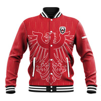 Custom World Football 2026 Austria Baseball Jacket Austrian Eagles Red Glory