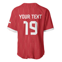 Custom World Football 2026 Austria Baseball Jersey Austrian Eagles Red Glory
