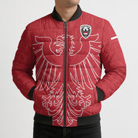 Custom World Football 2026 Austria Bomber Puffer Jacket Austrian Eagles Red Glory