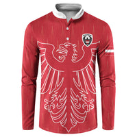 Custom World Football 2026 Austria Button Sweatshirt Austrian Eagles Red Glory